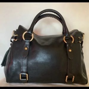 Dooney and Bourke florentine satchel small. Adjustable, detachable strap.